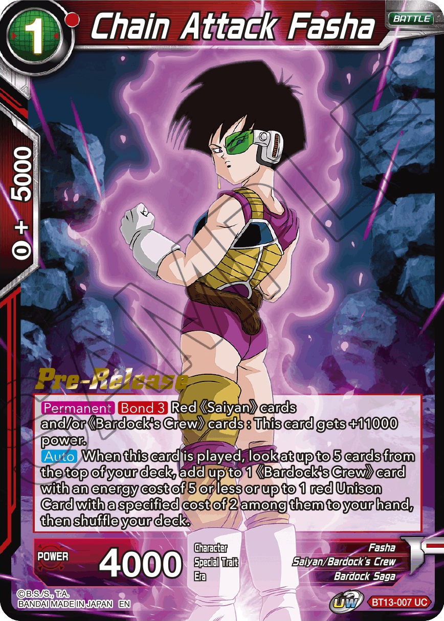 Chain Attack Fasha (BT13-007) [Supreme Rivalry Prerelease Promos] | Fandemonia Ltd