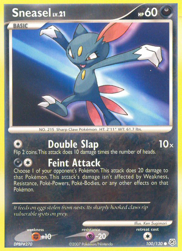 Sneasel (100/130) [Diamond & Pearl: Base Set] | Fandemonia Ltd