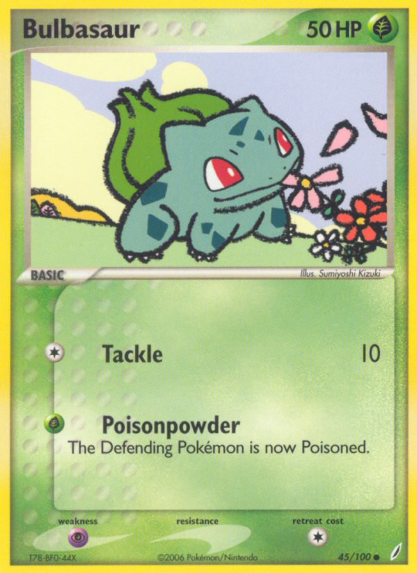 Bulbasaur (45/100) [EX: Crystal Guardians] | Fandemonia Ltd