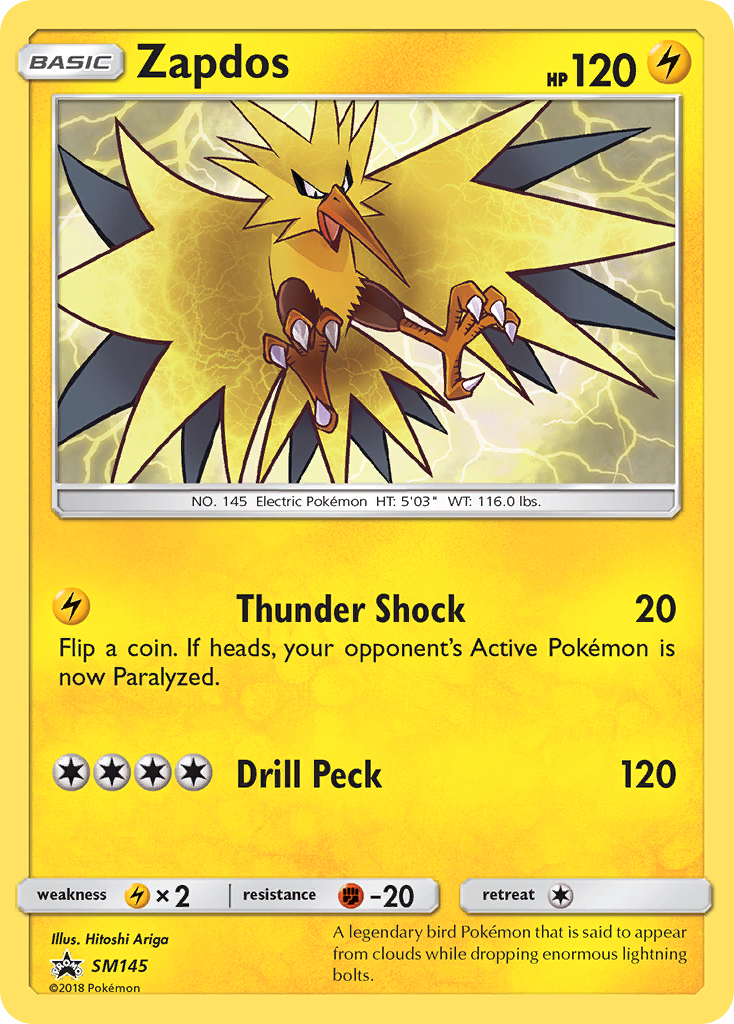 Zapdos (SM145) [Sun & Moon: Black Star Promos] | Fandemonia Ltd