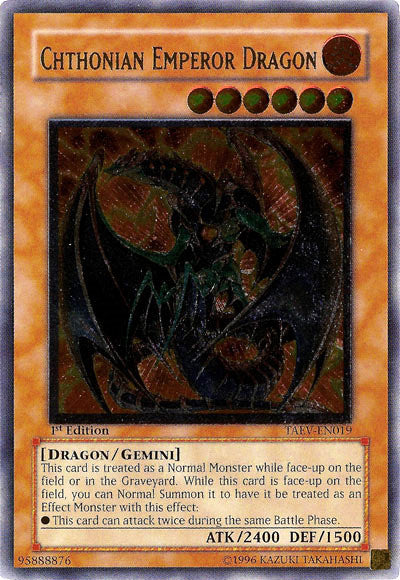 Chthonian Emperor Dragon [TAEV-EN019] Ultimate Rare | Fandemonia Ltd