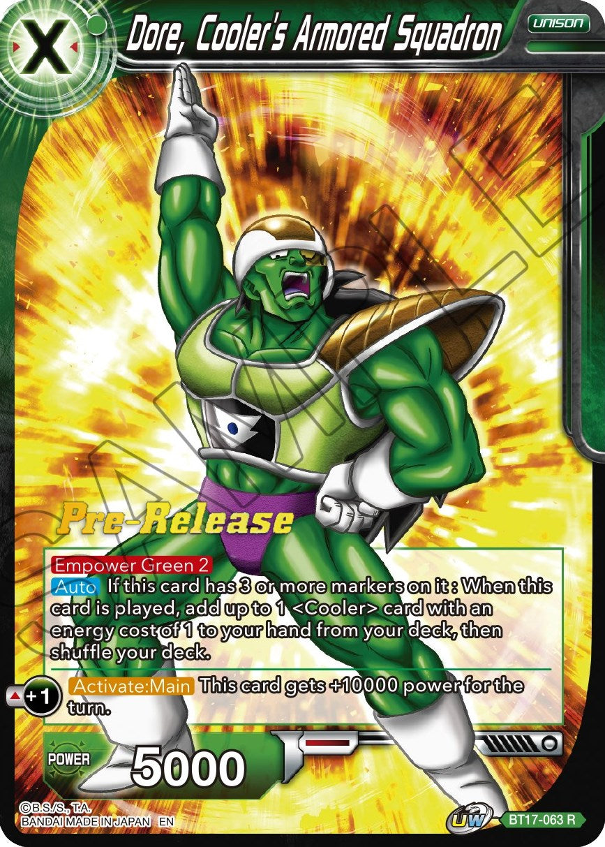 Dore, Cooler's Armored Squadron (BT17-063) [Ultimate Squad Prerelease Promos] | Fandemonia Ltd