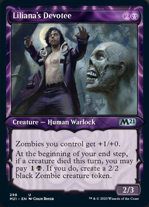 Liliana's Devotee (Showcase) [Core Set 2021] | Fandemonia Ltd