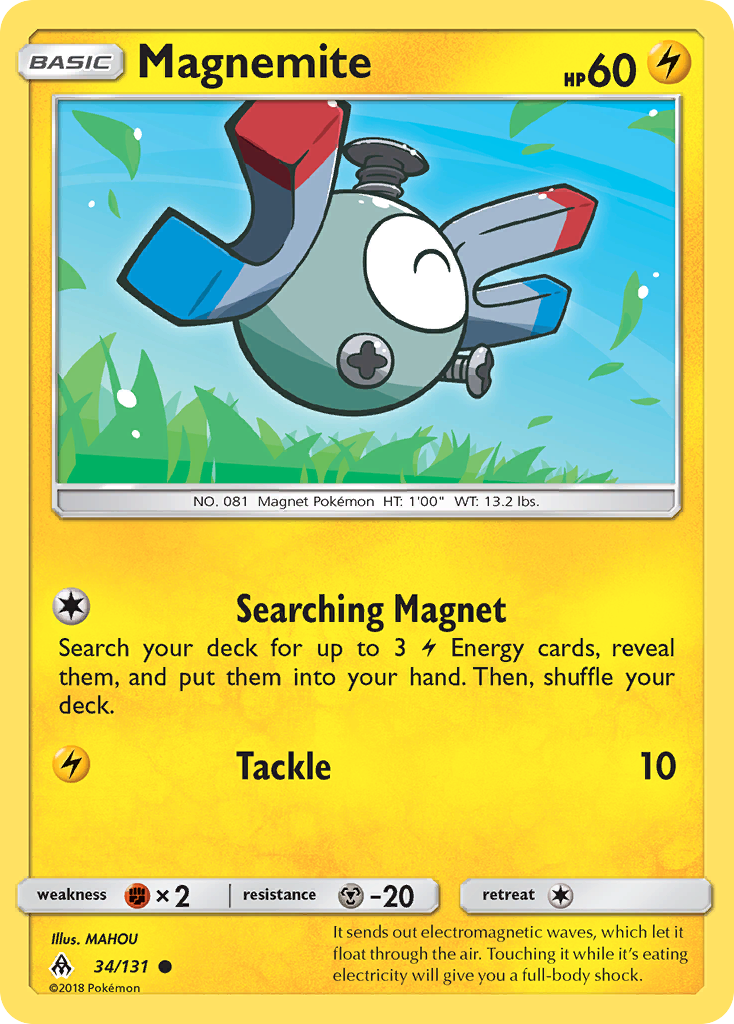 Magnemite (34/131) [Sun & Moon: Forbidden Light] | Fandemonia Ltd