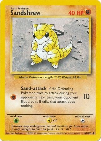 Sandshrew (62/102) [Base Set Unlimited] | Fandemonia Ltd