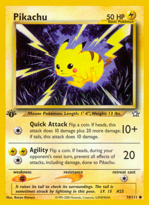 Pikachu (70/111) [Neo Genesis 1st Edition] | Fandemonia Ltd