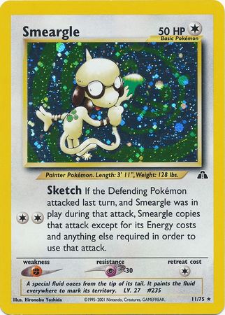 Smeargle (11/75) [Neo Discovery Unlimited] | Fandemonia Ltd