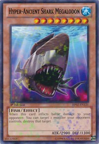 Hyper-Ancient Shark Megalodon [BP02-EN121] Mosaic Rare | Fandemonia Ltd