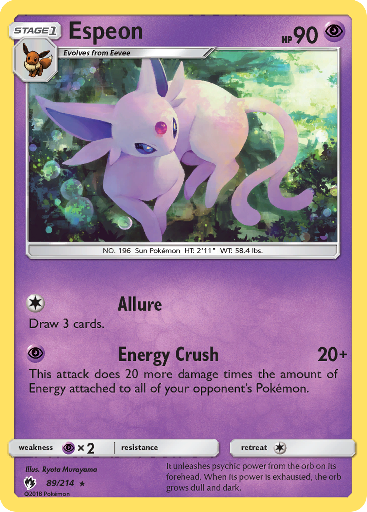 Espeon (89/214) [Sun & Moon: Lost Thunder] | Fandemonia Ltd