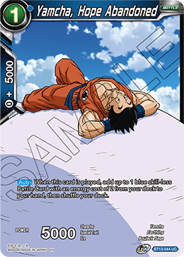 Yamcha, Hope Abandoned (Uncommon) [BT13-044] | Fandemonia Ltd