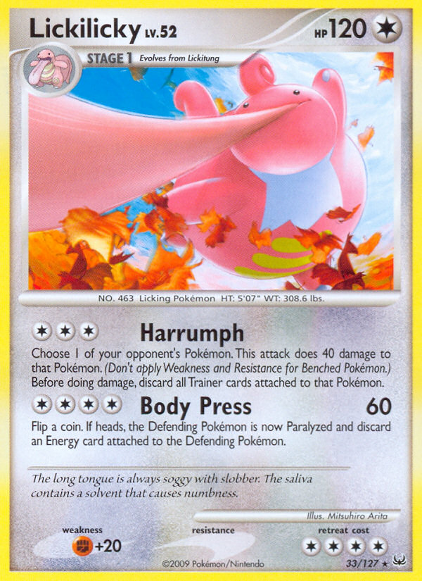 Lickilicky (33/127) [Platinum: Base Set] | Fandemonia Ltd