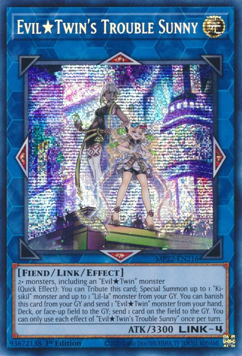 Evil Twin's Trouble Sunny [MP22-EN216] Prismatic Secret Rare | Fandemonia Ltd