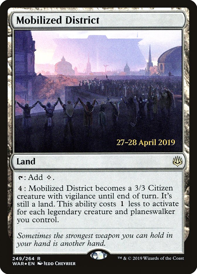 Mobilized District  [War of the Spark Prerelease Promos] | Fandemonia Ltd