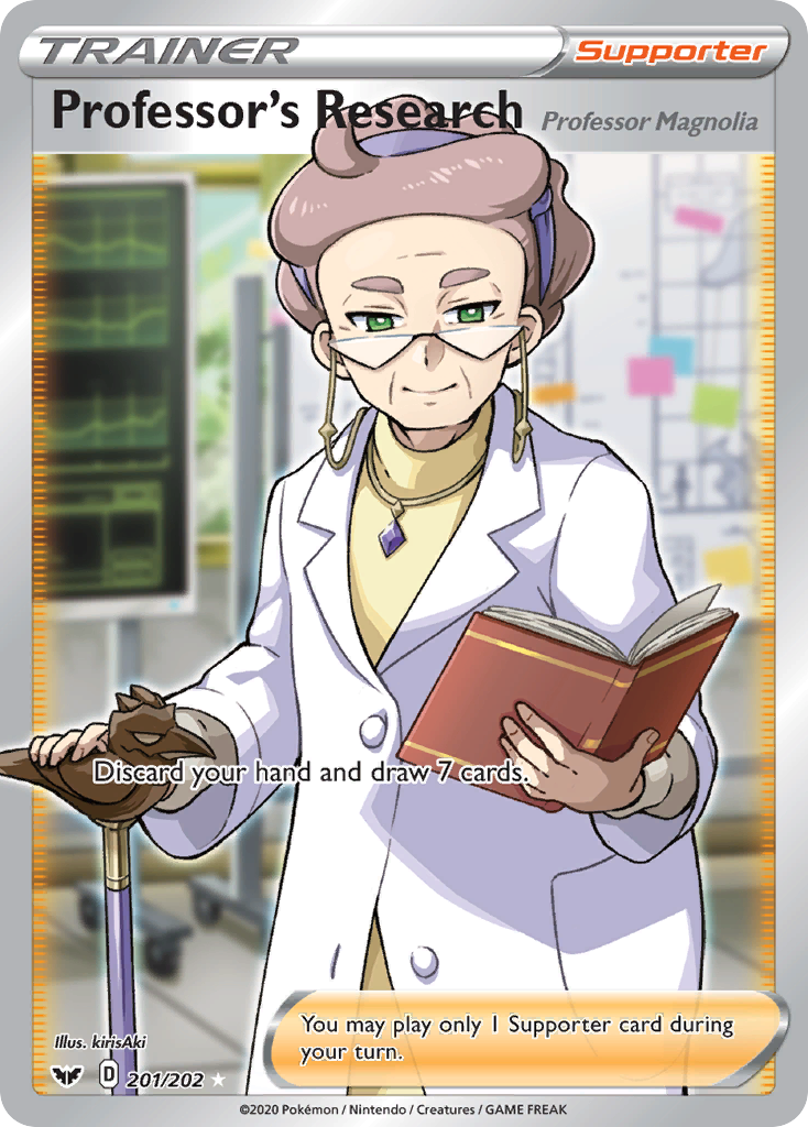 Professor's Research (201/202) (Professor Magnolia) [Sword & Shield: Base Set] | Fandemonia Ltd