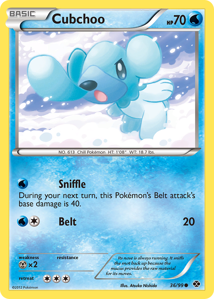 Cubchoo (36/99) [Black & White: Next Destinies] | Fandemonia Ltd