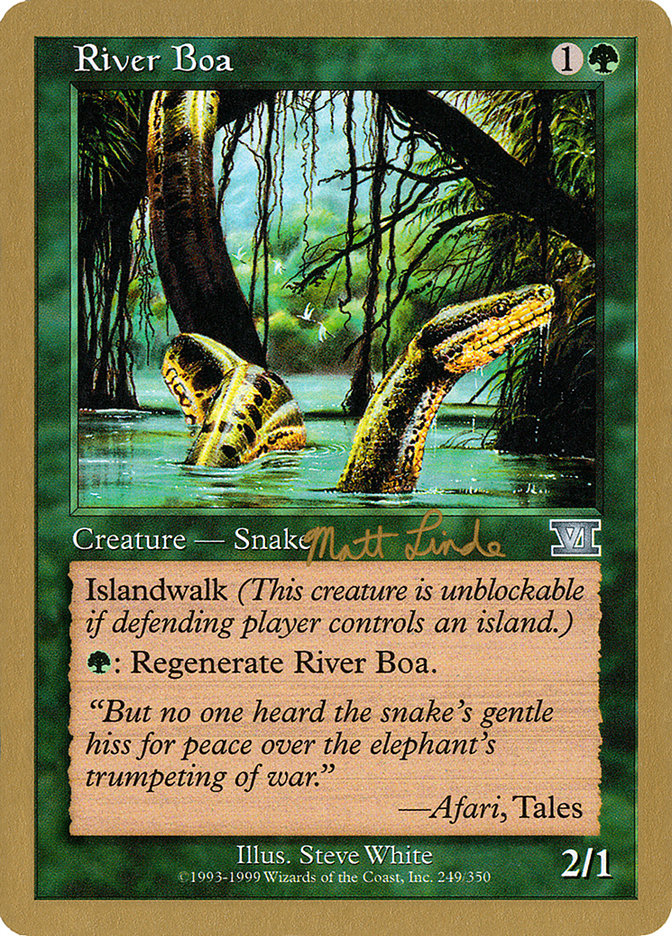 River Boa (Matt Linde) [World Championship Decks 1999] | Fandemonia Ltd