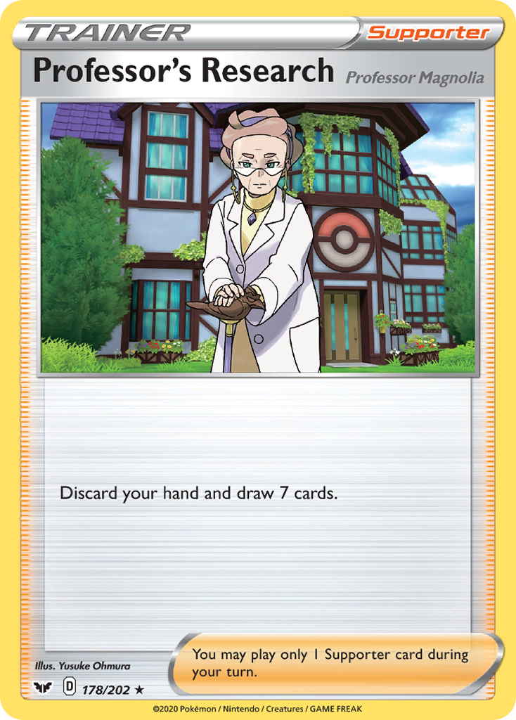 Professor's Research (178/202) (Professor Magnolia) [Sword & Shield: Base Set] | Fandemonia Ltd