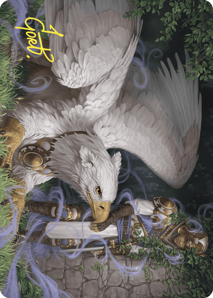 Dutiful Griffin Art Card (Gold-Stamped Signature) [Wilds of Eldraine Art Series] | Fandemonia Ltd