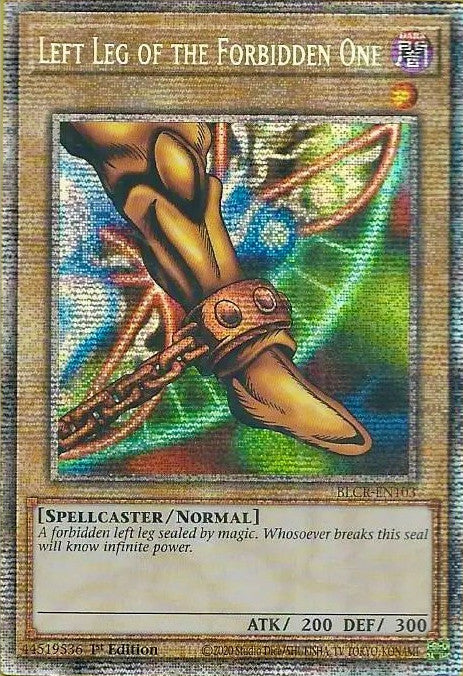 Left Leg of the Forbidden One [BLCR-EN103] Starlight Rare | Fandemonia Ltd