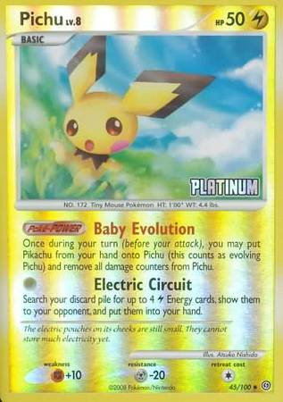 Pichu (45/100) [Burger King Promos: 2009 Collection] | Fandemonia Ltd