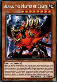 Alpha, the Master of Beasts [PHRA-EN023] Secret Rare | Fandemonia Ltd