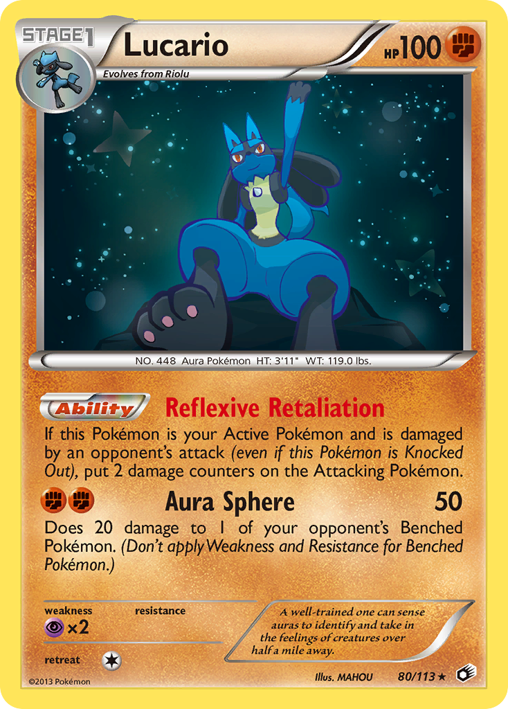 Lucario (80/113) [Black & White: Legendary Treasures] | Fandemonia Ltd