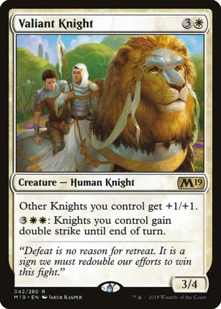 Valiant Knight [Core Set 2019] | Fandemonia Ltd