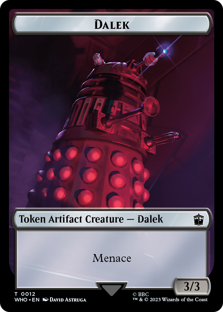 Dalek // Mark of the Rani Double-Sided Token [Doctor Who Tokens] | Fandemonia Ltd