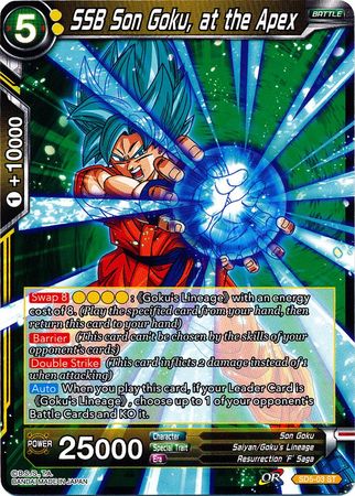 SSB Son Goku, at the Apex (Starter Deck - The Crimson Saiyan) (SD5-03) [Colossal Warfare] | Fandemonia Ltd