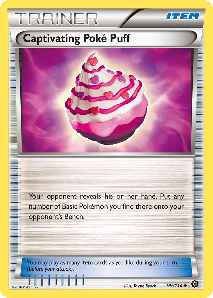 Captivating Poke Puff (99/114) [XY: Steam Siege] | Fandemonia Ltd