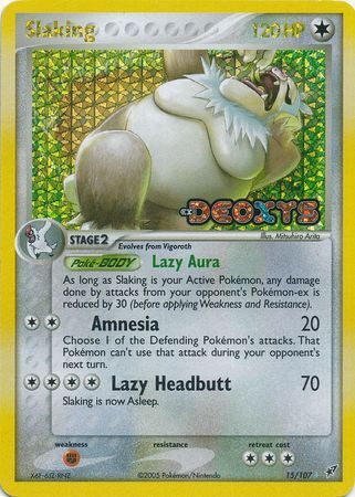 Slaking (15/107) (Stamped) [EX: Deoxys] | Fandemonia Ltd