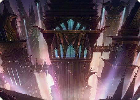 Skybridge Towers Art Card [Streets of New Capenna Art Series] | Fandemonia Ltd