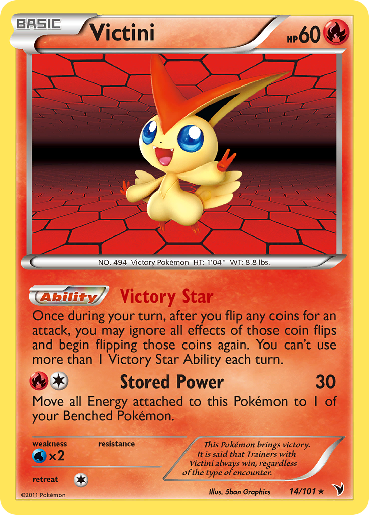 Victini (14/101) [Black & White: Noble Victories] | Fandemonia Ltd