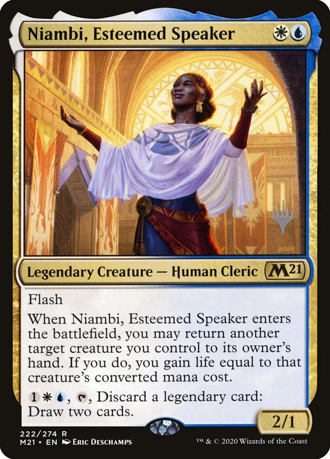 Niambi, Esteemed Speaker (Promo Pack) [Core Set 2021 Promos] | Fandemonia Ltd