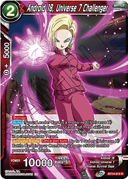 Android 18, Universe 7 Challenger (BT14-013) [Cross Spirits] | Fandemonia Ltd