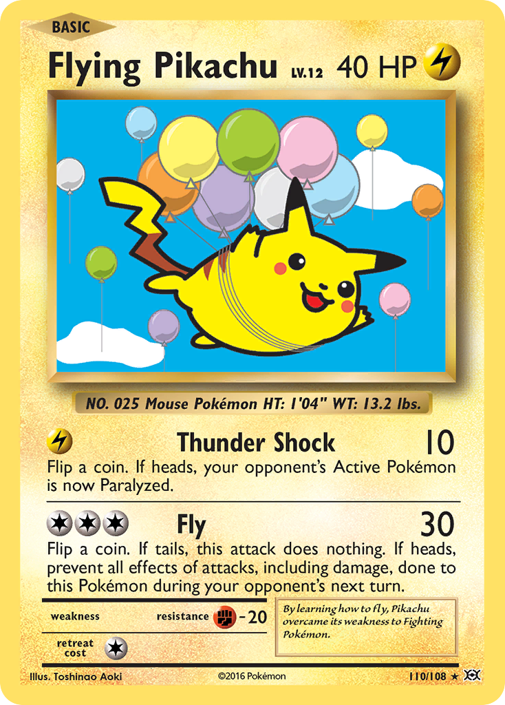 Flying Pikachu (110/108) [XY: Evolutions] | Fandemonia Ltd