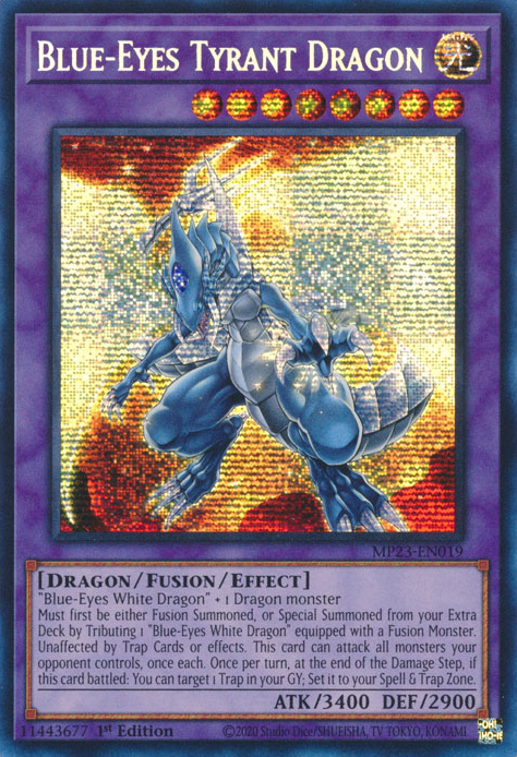 Blue-Eyes Tyrant Dragon [MP23-EN019] Prismatic Secret Rare | Fandemonia Ltd