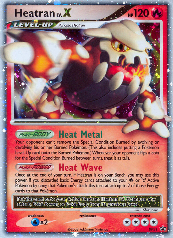 Heatran LV.X (DP31) [Diamond & Pearl: Black Star Promos] | Fandemonia Ltd