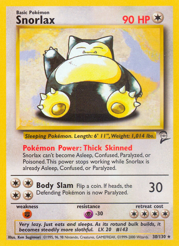 Snorlax (30/130) [Base Set 2] | Fandemonia Ltd