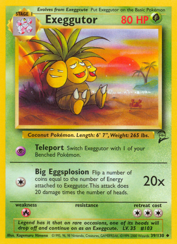 Exeggutor (39/130) [Base Set 2] | Fandemonia Ltd