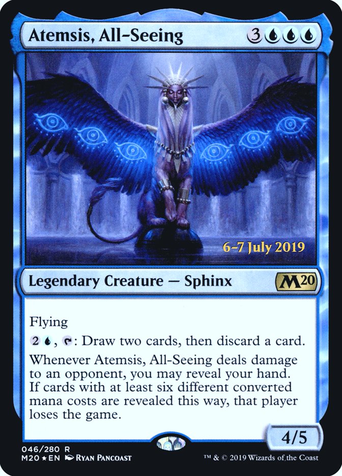 Atemsis, All-Seeing  [Core Set 2020 Prerelease Promos] | Fandemonia Ltd