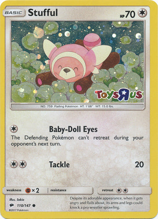 Stufful (110/147) (Toys R Us Promo) [Sun & Moon: Burning Shadows] | Fandemonia Ltd