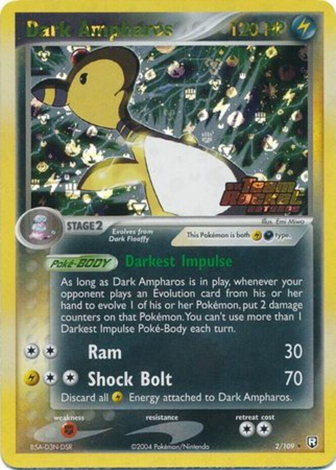 Dark Ampharos (2/109) (Stamped) [EX: Team Rocket Returns] | Fandemonia Ltd