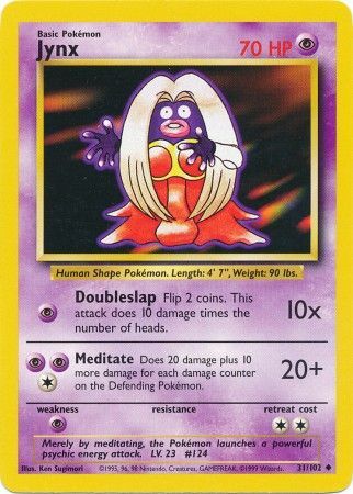 Jynx (31/102) [Base Set Unlimited] | Fandemonia Ltd