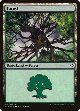 Forest (40) [Duel Decks: Zendikar vs. Eldrazi] | Fandemonia Ltd