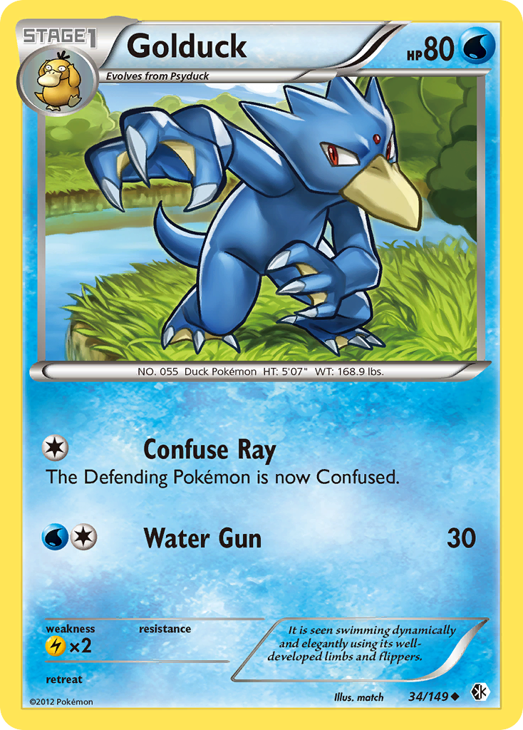 Golduck (34/149) [Black & White: Boundaries Crossed] | Fandemonia Ltd