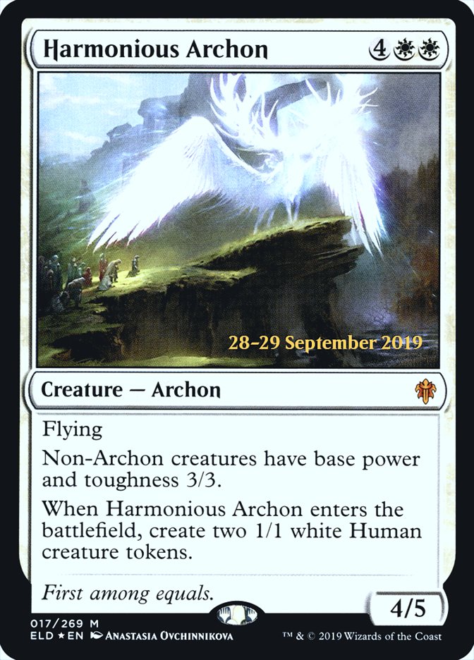 Harmonious Archon  [Throne of Eldraine Prerelease Promos] | Fandemonia Ltd