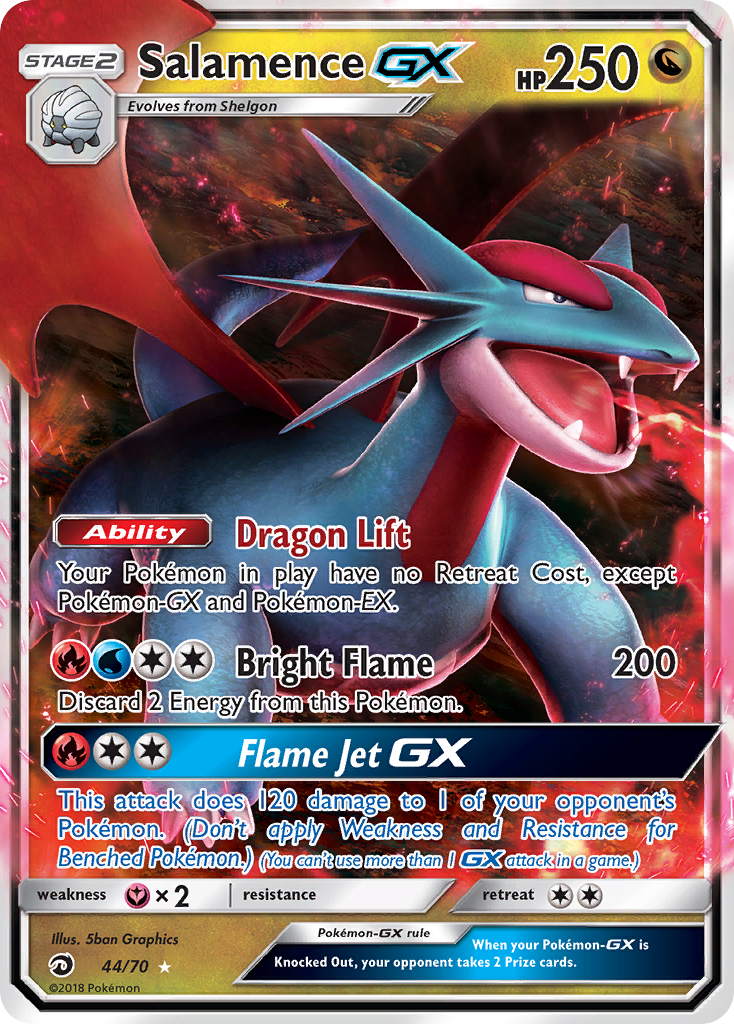 Salamence GX (44/70) [Sun & Moon: Dragon Majesty] | Fandemonia Ltd