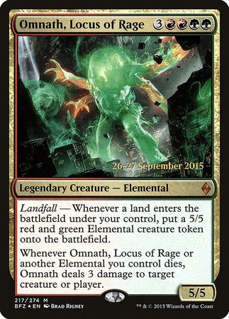 Omnath, Locus of Rage [Battle for Zendikar Promos] | Fandemonia Ltd