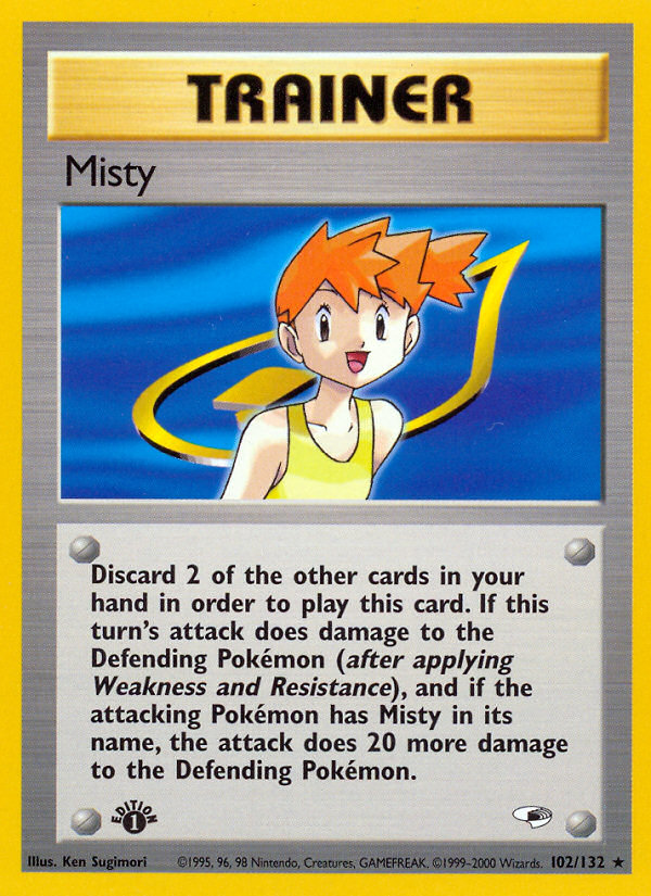 Misty (102/132) [Gym Heroes 1st Edition] | Fandemonia Ltd